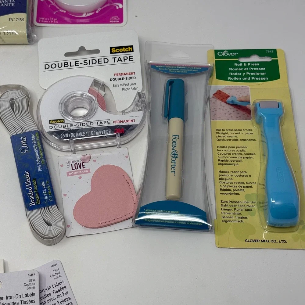 Lot of Simplicity Bondex Patches Dritz Labels‎ Clover Tools - Sewing Mending